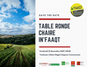 Table ronde Chaire In’FAAQT au Salon Régal 2019